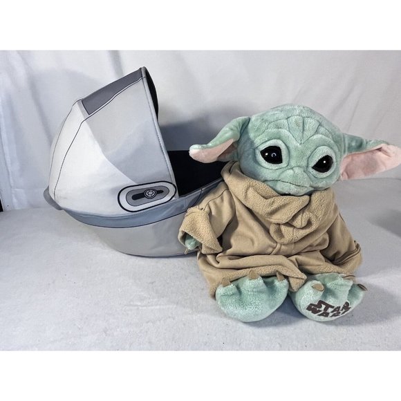 Build a Bear The Child and Hover Pram Grogu Star Wars  2 Sound Boxes Mandalorian - Picture 6 of 14